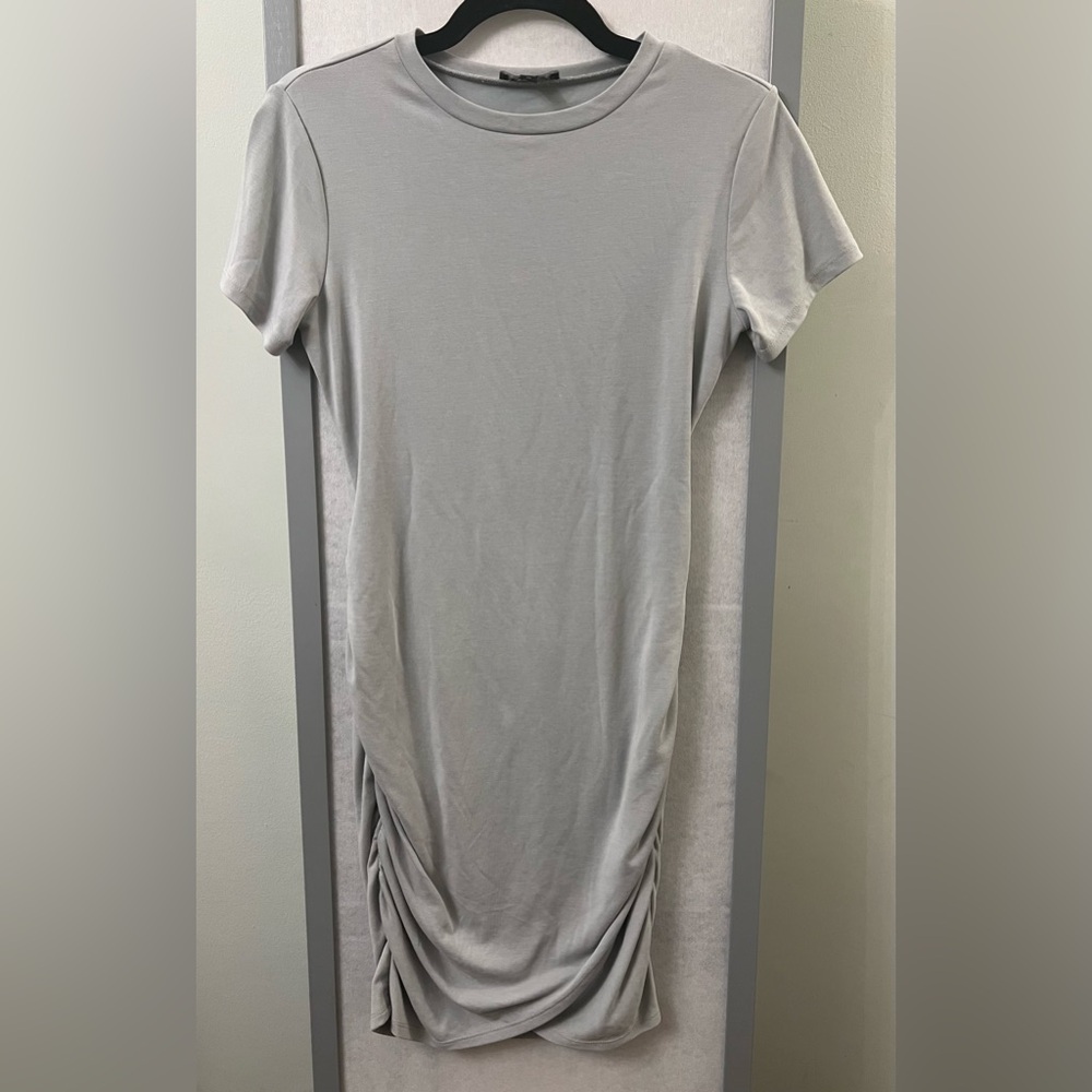 Express Bodycon XS Light Sage Green Dress Women's Ruched Stretch Extra S… - Picture 8 of 12